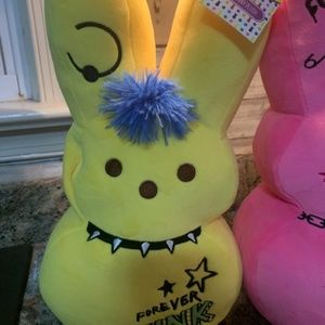 Peeps Plush Yellow Emo Punk rocker 17"